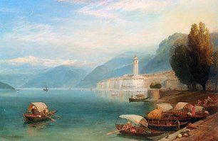 Myles Birket Foster Lake Como Wandbild