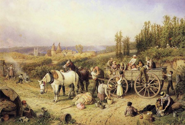 Myles Birket Foster The Farm Cart Wandbild