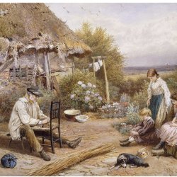 Myles-Birket-Foster-The-Old-Chairmender