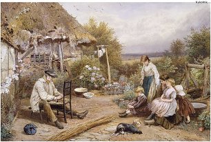 Myles Birket Foster The Old Chairmender Wandbild