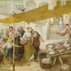 Myles-Birket-Foster-The-fish-market-on-the-steps-of-the-Rialto-Bridge