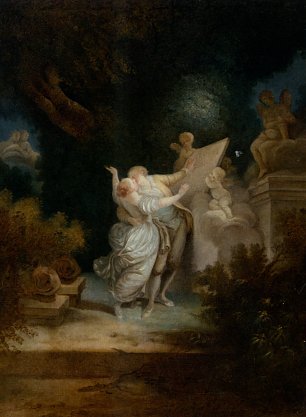 Jean Honore Fragonard The Sermon of Love Wandbild