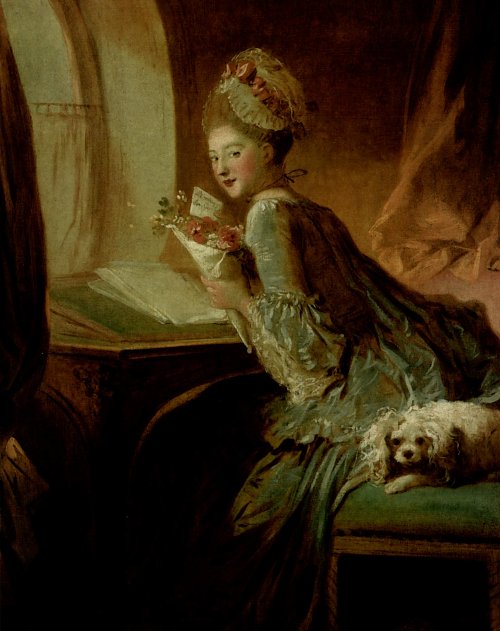 Jean Honore Fragonard The love letter Wandbild