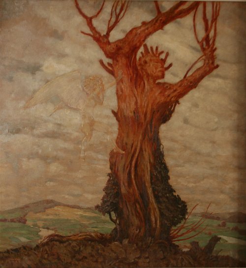 Max Frey Der Fruehling erwacht Wandbild