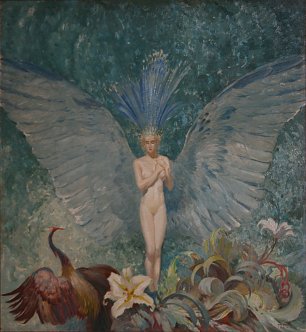 Max Frey Engel Wandbild