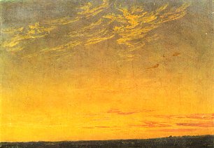 Caspar David Friedrich Abend Wandbild