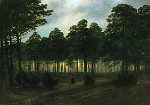 Caspar David Friedrich Der Abend Wandbild