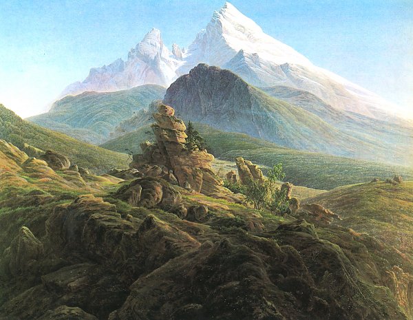 Caspar David Friedrich Der Watzmann Wandbild