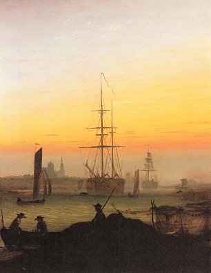 Caspar David Friedrich Greifswalder Hafen Wandbild