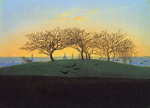 Caspar David Friedrich Huegel und Bruchacker bei Dresden Wandbild