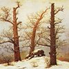 Caspar-David-Friedrich-Huenengrab-im-Schnee