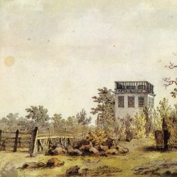 Caspar-David-Friedrich-Landschaft-mit-Pavillon