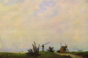 Caspar David Friedrich Meeresstrand mit Fischer Wandbild