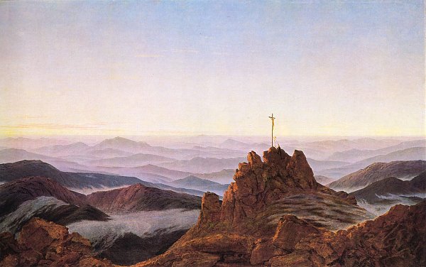 Caspar David Friedrich Morgen im Riesengebirge Wandbild