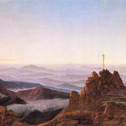 Caspar-David-Friedrich-Morgen-im-Riesengebirge