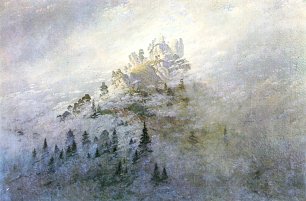 Caspar David Friedrich Morgennebel im Gebirge Wandbild