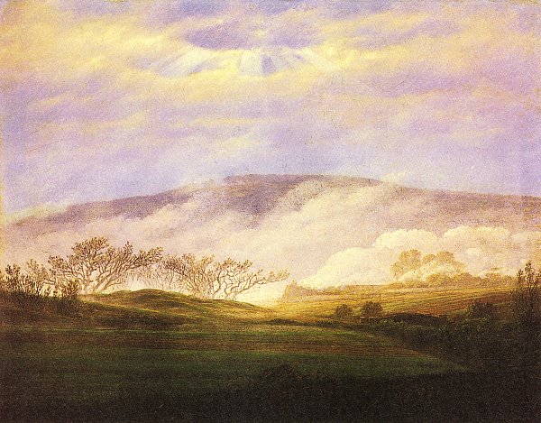 Caspar David Friedrich Nebel im Elbtal Wandbild