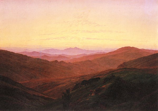 Caspar David Friedrich Riesengebirge Wandbild