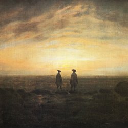 Caspar-David-Friedrich-Zwei-Maenner-am-Meer-bei-Mondaufgang