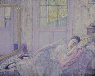 Frederick Carl Frieseke Ruhen Wandbild