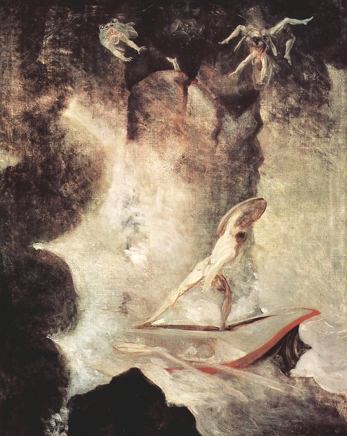 Johann Heinrich Fuessli Odysseus vor Scilla und Charybdis Wandbild