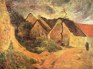 Paul Gauguin Ansteigender Weg in Osny Wandbild