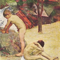 Paul-Gauguin-Badende-bretonische-Knaben
