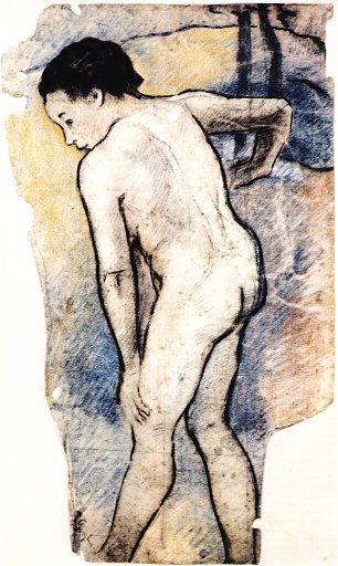 Paul Gauguin Badender bretonischer Junge Wandbild