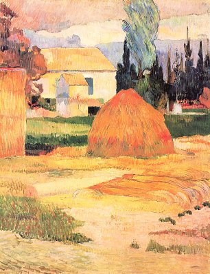 Paul Gauguin Bauernhaus in Arles Wandbild