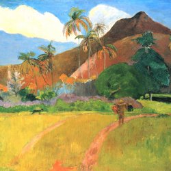 Paul-Gauguin-Berge-auf-Tahiti