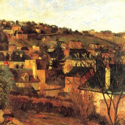 Paul-Gauguin-Blaue-Daecher-bei-Rouen