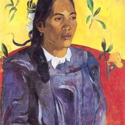 Paul-Gauguin-Die-Frau-mit-der-Blume