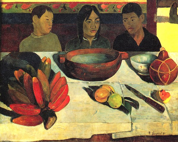 Paul Gauguin Die Mahlzeit Wandbild