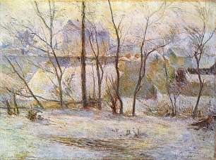 Paul Gauguin Garten im Schnee Wandbild