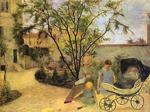 Paul Gauguin Garten in der Rue Carcel Wandbild