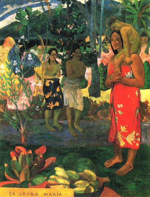 Paul Gauguin Gegruesst seist du Maria Wandbild