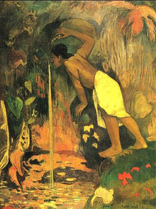 Paul Gauguin Geheimnisvolle Quelle Wandbild