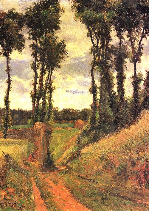 Paul Gauguin Pappeln Wandbild