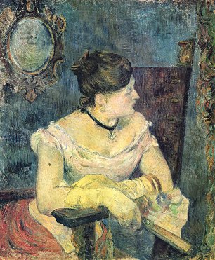 Paul Gauguin Portrait der Madame Gauguin im Abendkleid Wandbild