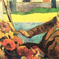 Paul-Gauguin-Portrait-des-Vincent-van-Gogh-Sonnenblumen-malend