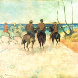 Paul-Gauguin-Reiter-am-Strand
