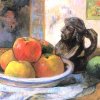 Paul-Gauguin-Stillleben-mit-Aepfeln-Birnen-und-Krug