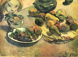 Paul Gauguin Stillleben mit Fruechten Wandbild