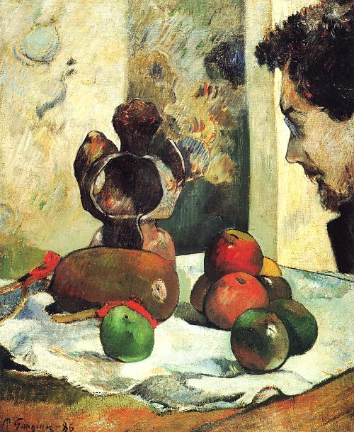 Paul Gauguin Stillleben mit dem Profil von Charles Laval Wandbild