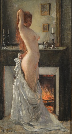 Henri Gevex Parisina En Su Toilette Wandbild