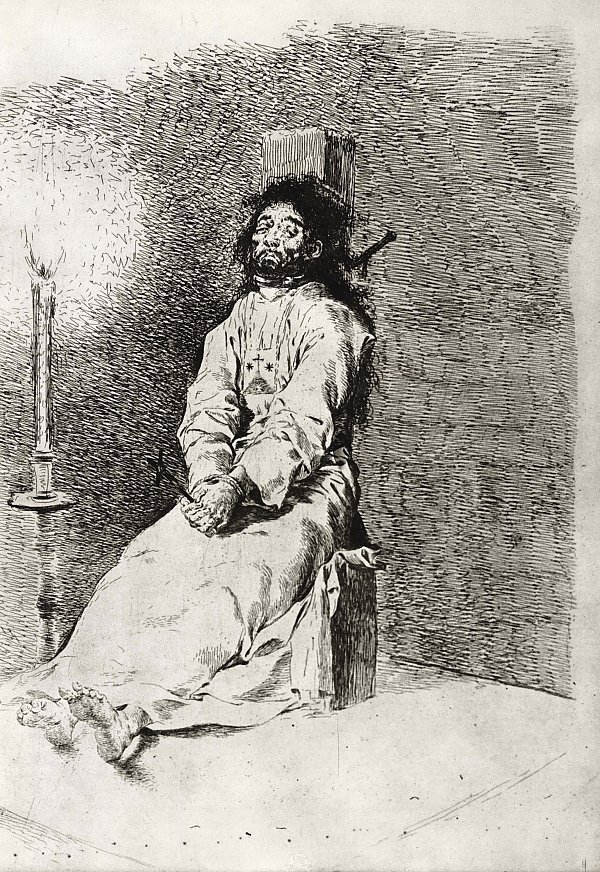 Francisco de Goya Der Erdrosselte 2