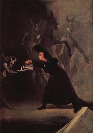 Francisco de Goya Die Lampe des Teufels Wandbild