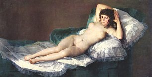 Francisco de Goya Die nackte Maja Wandbild