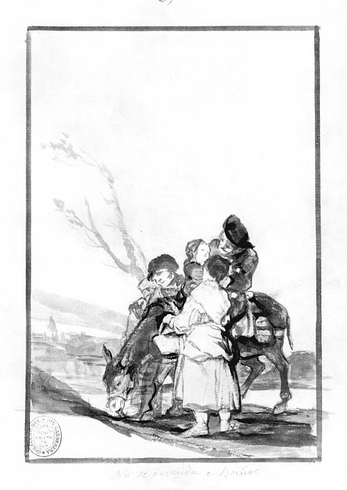 Francisco de Goya Schwarzrand Album 10 Wandbild