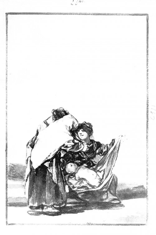 Francisco de Goya Schwarzrand Album 12 Wandbild